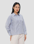NEVADA STRIPES KEMEJA LENGAN PANJANG WANITA