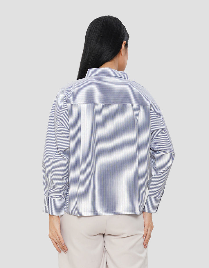 NEVADA STRIPES KEMEJA LENGAN PANJANG WANITA