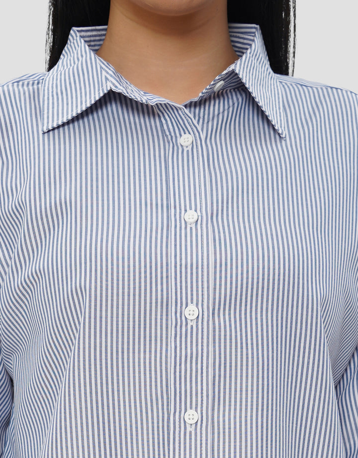 NEVADA STRIPES KEMEJA LENGAN PANJANG WANITA