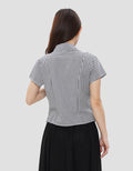 NEVADA STITCH STRIPE KEMEJA WANITA