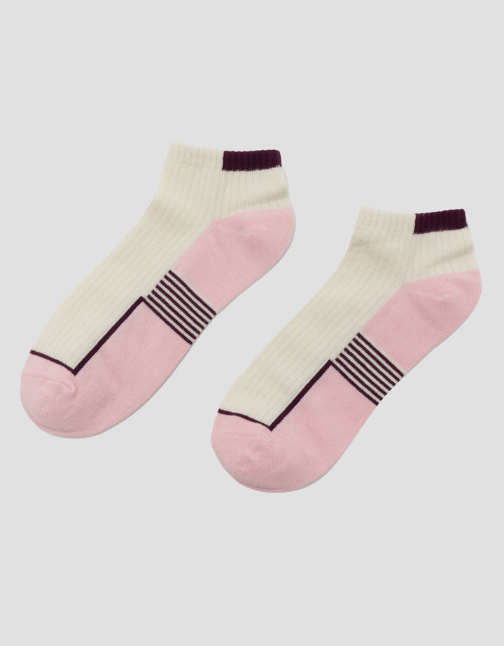 NEVADA COLOR BLOCK WITH STRIPE KAUS KAKI WANITA