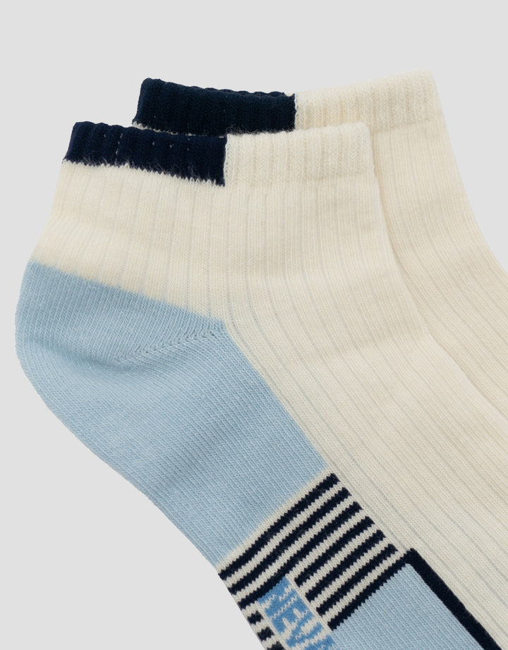NEVADA COLOR BLOCK WITH STRIPE KAUS KAKI WANITA