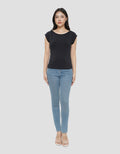 NEVADA RIB BOAT NECK KAOS WANITA