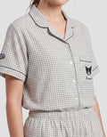 SHE'SENSE KUROMI GINGHAM PAKAIAN SETELAN PIYAMA WANITA