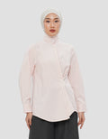 ANNISA FUNNEL NECK KEMEJA LENGAN PANJANG WANITA