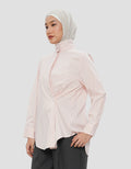 ANNISA FUNNEL NECK KEMEJA LENGAN PANJANG WANITA