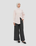 ANNISA FUNNEL NECK KEMEJA LENGAN PANJANG WANITA
