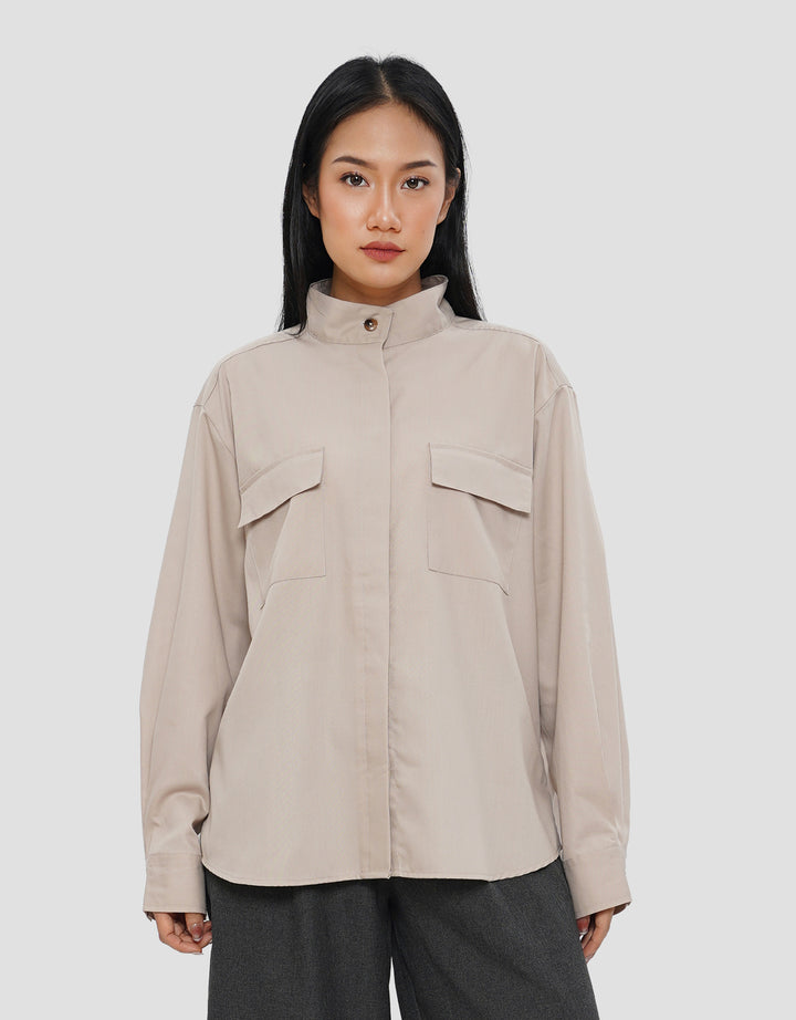 ANNISA TWO POCKET KEMEJA LENGAN PANJANG WANITA