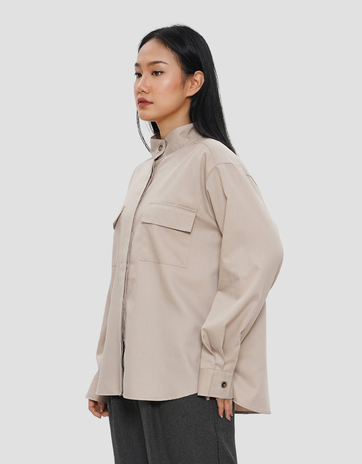 ANNISA TWO POCKET KEMEJA LENGAN PANJANG WANITA