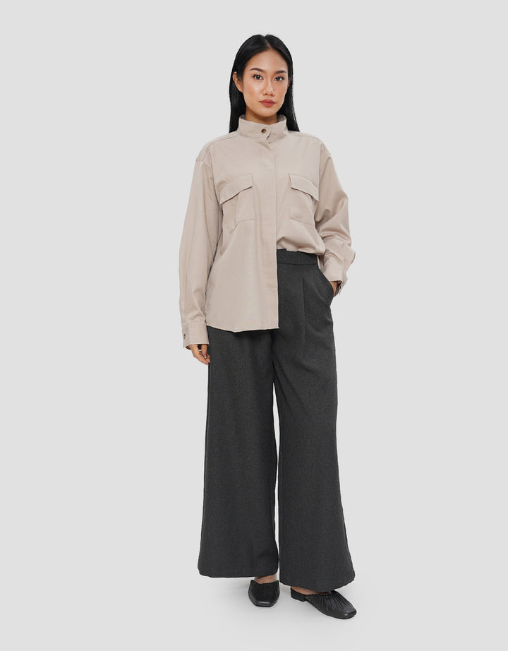 ANNISA TWO POCKET KEMEJA LENGAN PANJANG WANITA