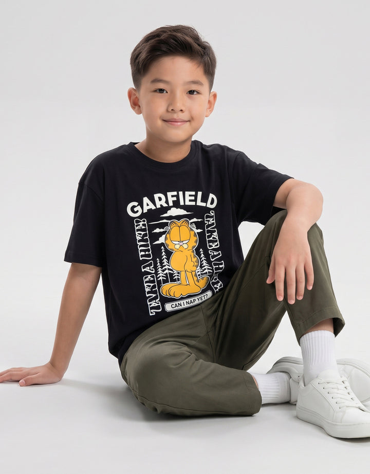 CHARACTER GARFIELD TAKE A HIKE KAOS OVERSIZE ANAK LAKI-LAKI