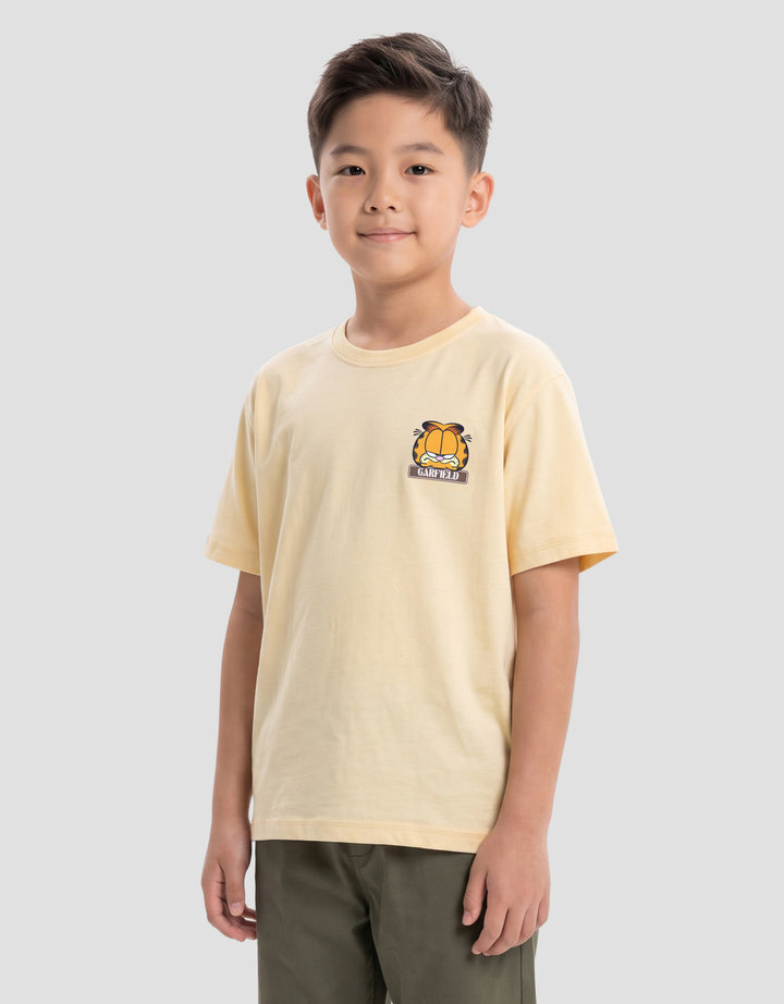 CHARACTER GARFIELD FACE PIZZA LUNCH KAOS ANAK LAKI-LAKI