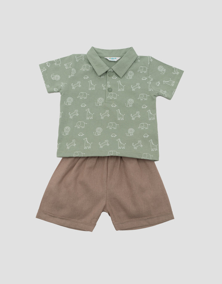 LITTLE M DINO PAKAIAN SETELAN BAYI