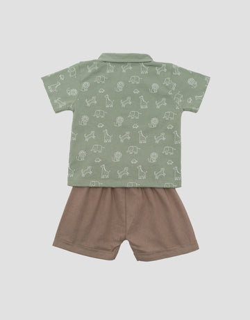 LITTLE M DINO PAKAIAN SETELAN BAYI