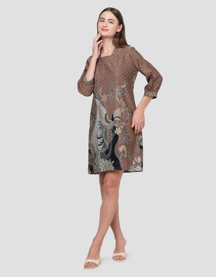 ARJUNA WEDA MANUK KEMBANG SACKDRESS BATIK WANITA