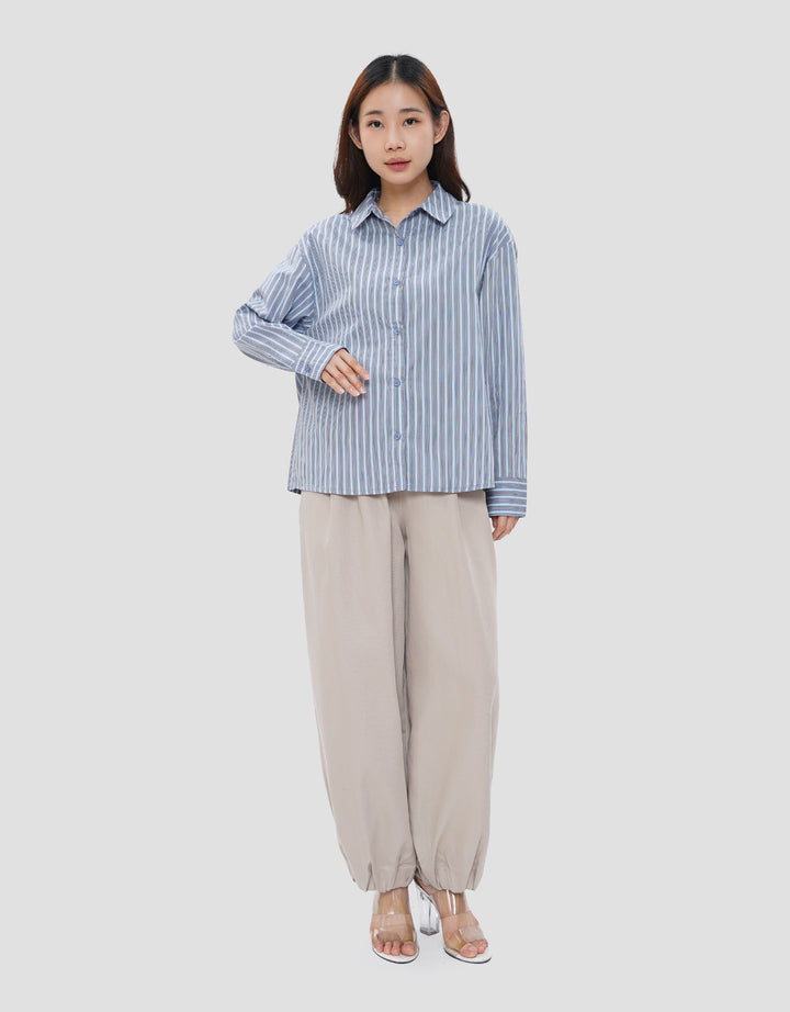 NEVADA STRIPE KEMEJA WANITA