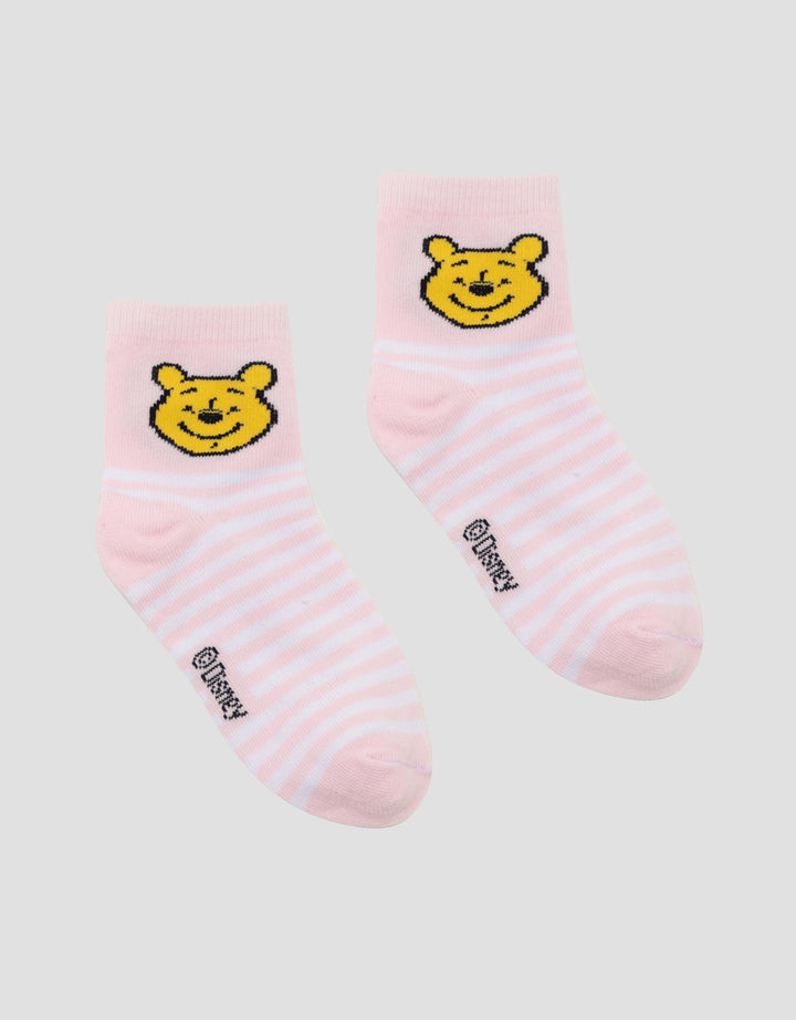 DISNEY POOH STRIPE KAUS KAKI ANAK PEREMPUAN