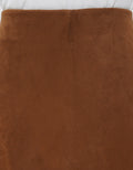 SUKO FLARE SUEDE ROK MIDI WANITA