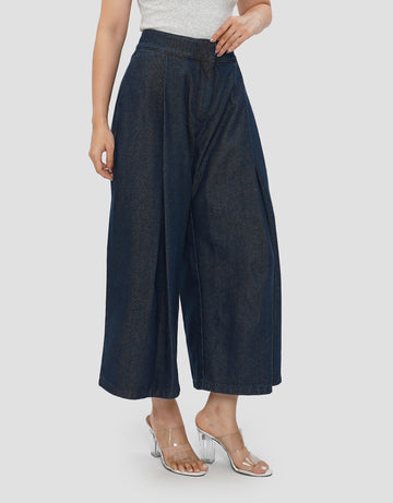 SUKO PLEATED CELANA JEANS WANITA