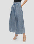 SUKO PLEATED CELANA JEANS WANITA