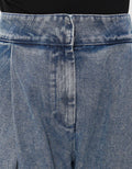 SUKO PLEATED CELANA JEANS WANITA