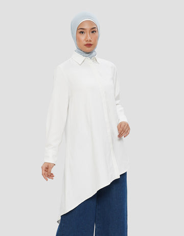 ANNISA ASYMMETRIC KEMEJA LENGAN PANJANG WANITA
