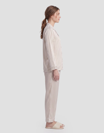 SHE'SENSE STRIPES PAKAIAN SETELAN PIYAMA WANITA