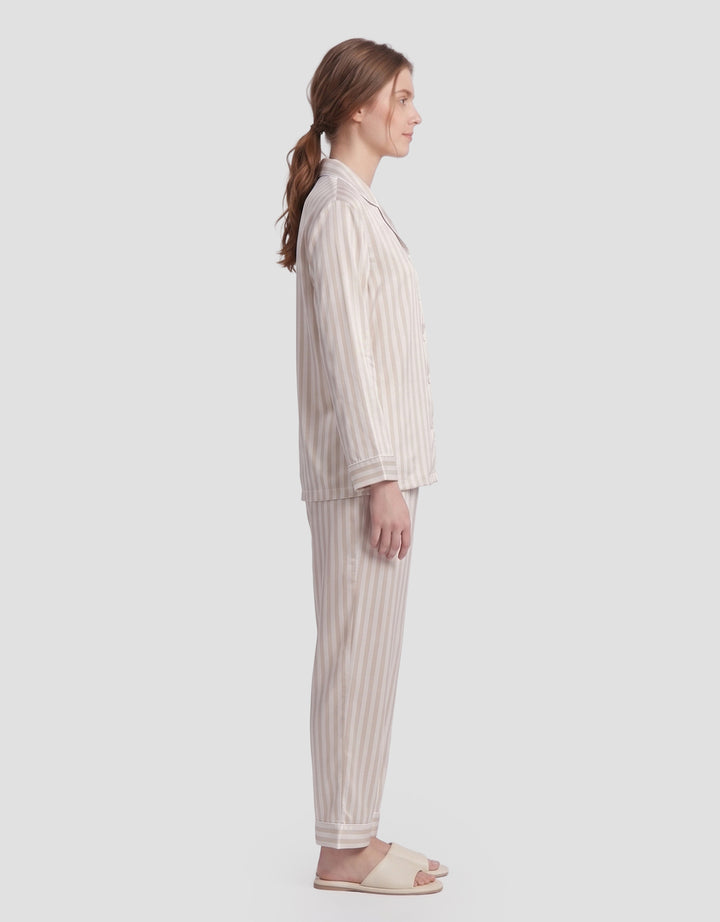 SHE'SENSE STRIPES PAKAIAN SETELAN PIYAMA WANITA
