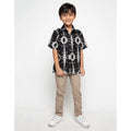 Arjuna Weda Children's Batik Shirt Kawung Baris
