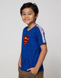 Character Short Sleeve T-Shirt Superman Marble Ribbon
