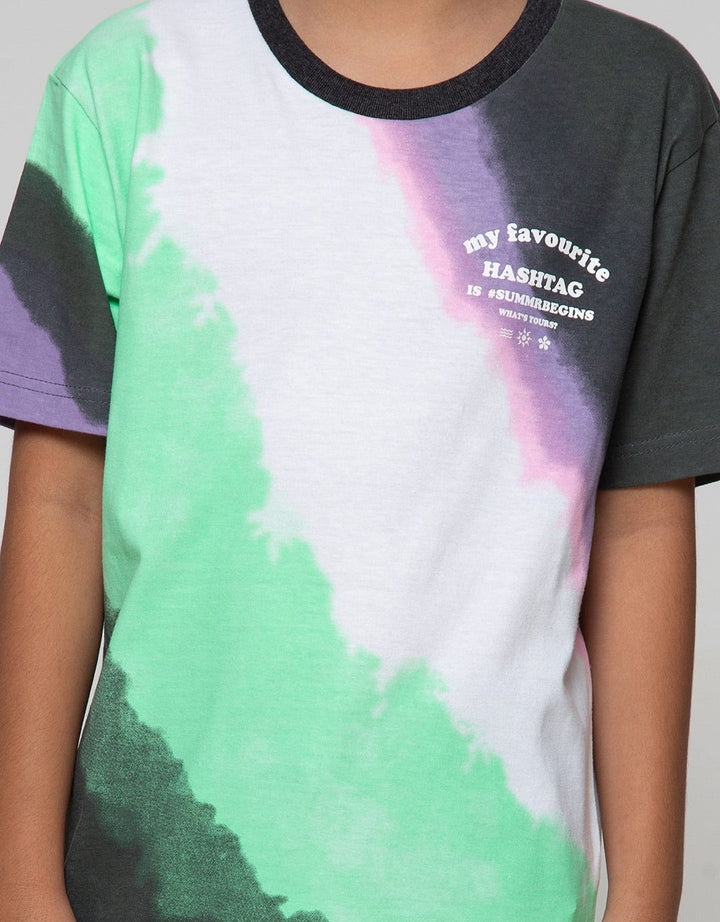 Nevada Short Sleeve T-Shirt Tye Dye Aurora
