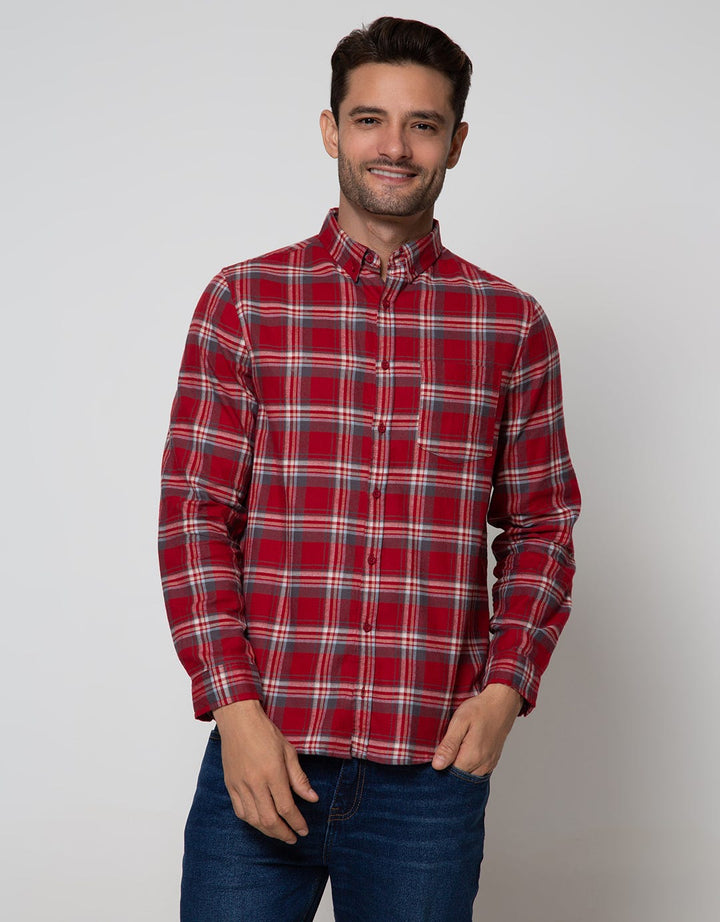 Details Long Sleeve Shirt Check Yarn Dye