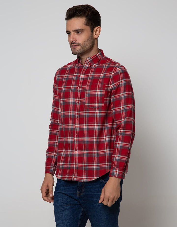 Details Long Sleeve Shirt Check Yarn Dye