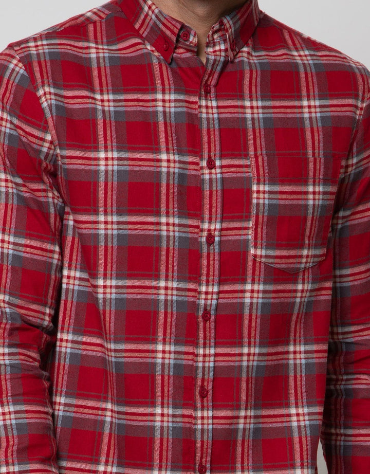Details Long Sleeve Shirt Check Yarn Dye