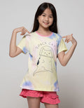 Aero Short Sleeve T-Shirt Basic Tie Dye Space Cat