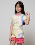 Aero Short Sleeve T-Shirt Basic Tie Dye Space Cat