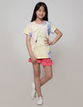 Aero Short Sleeve T-Shirt Basic Tie Dye Space Cat