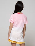 Aero Short Sleeve T-Shirt Basic Short Sleeve Animal Cat Ombre