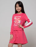 Aero Long Sleeve Koala Long Midi Dress