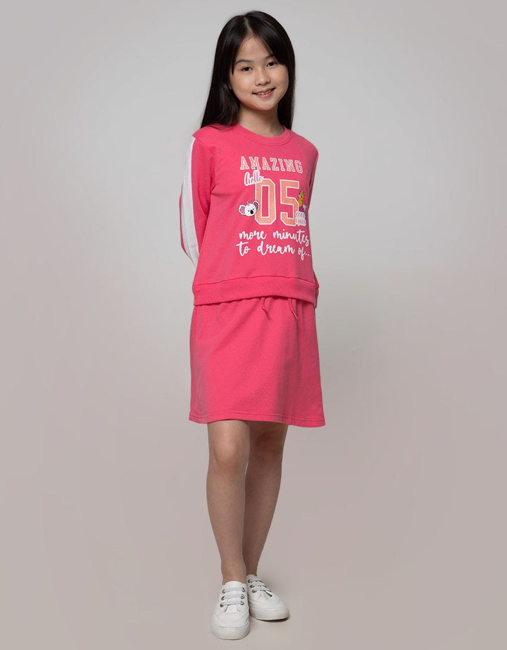 Aero Long Sleeve Koala Long Midi Dress