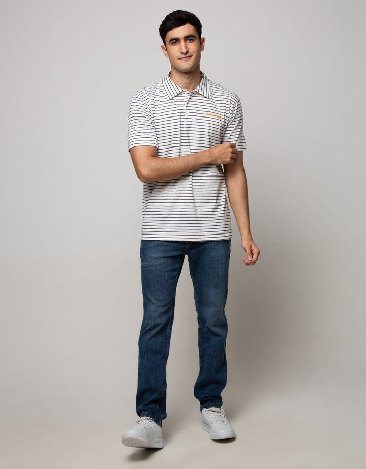 Nevada Short Sleeve Polo Shirt Stripe