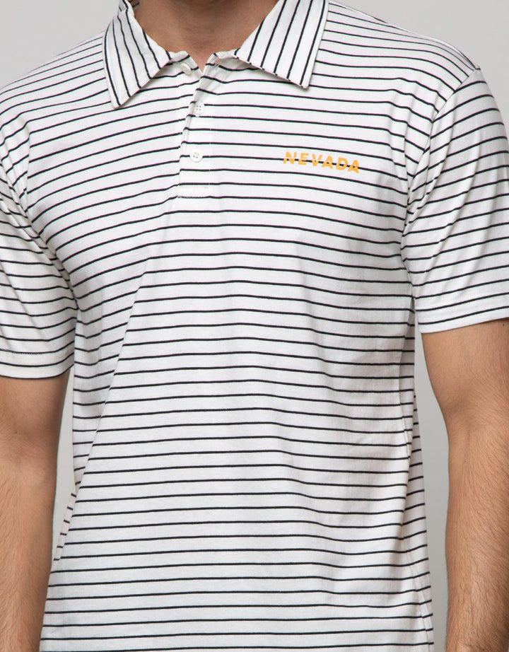 Nevada Short Sleeve Polo Shirt Stripe