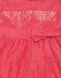 Kidz Too Short Sleeve Midi Dress Sequins Lower Bust