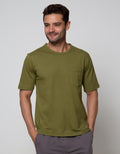 Cole Short Sleeve T-Shirt Lounge Top Solid Pocket 1