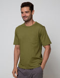 Cole Short Sleeve T-Shirt Lounge Top Solid Pocket 1