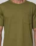 Cole Short Sleeve T-Shirt Lounge Top Solid Pocket 1