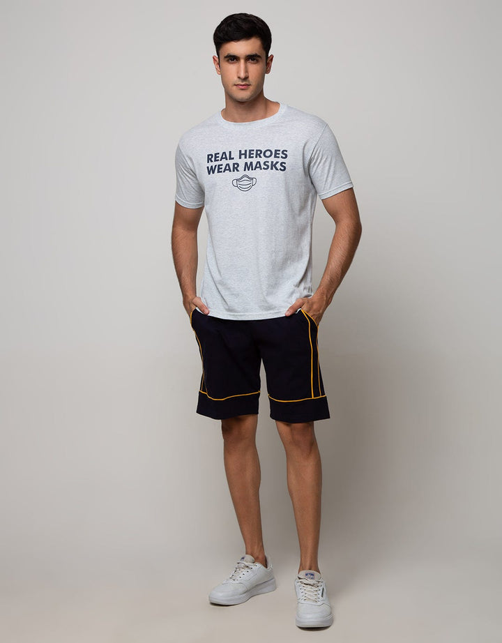Cole Short Pants Knit Solid With Kontras Piping