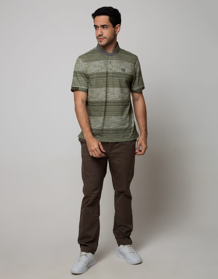 Watchout Casual T-Shirt Three Button