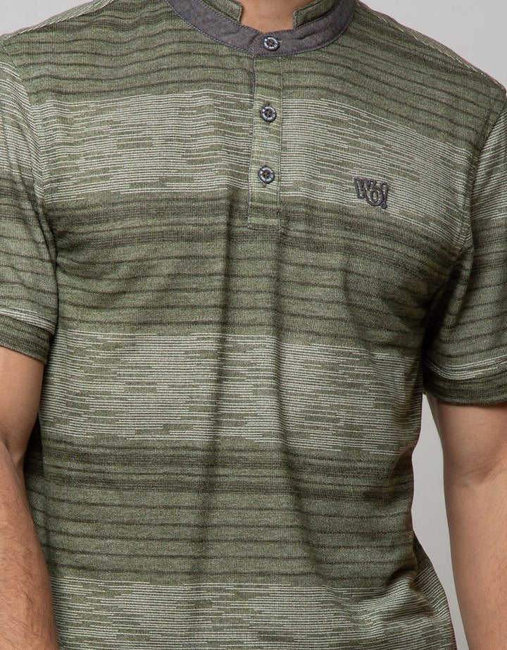 Watchout Casual T-Shirt Three Button