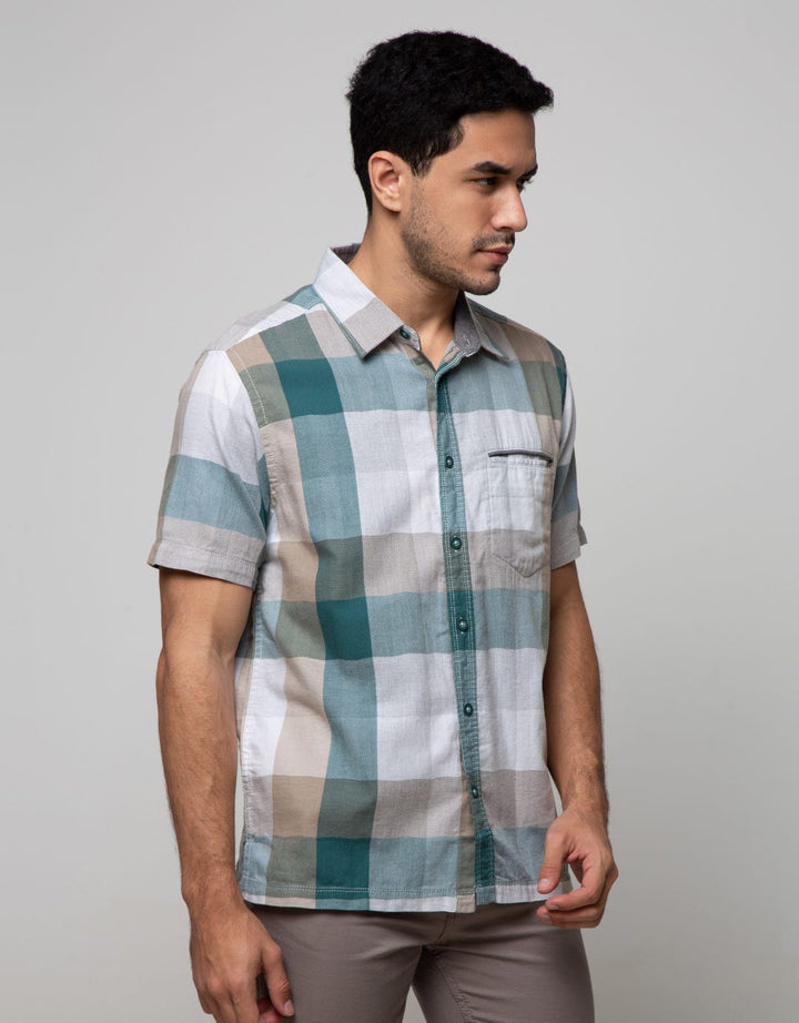 Watchout Casual Shirt with Checkered Motif with Pocket